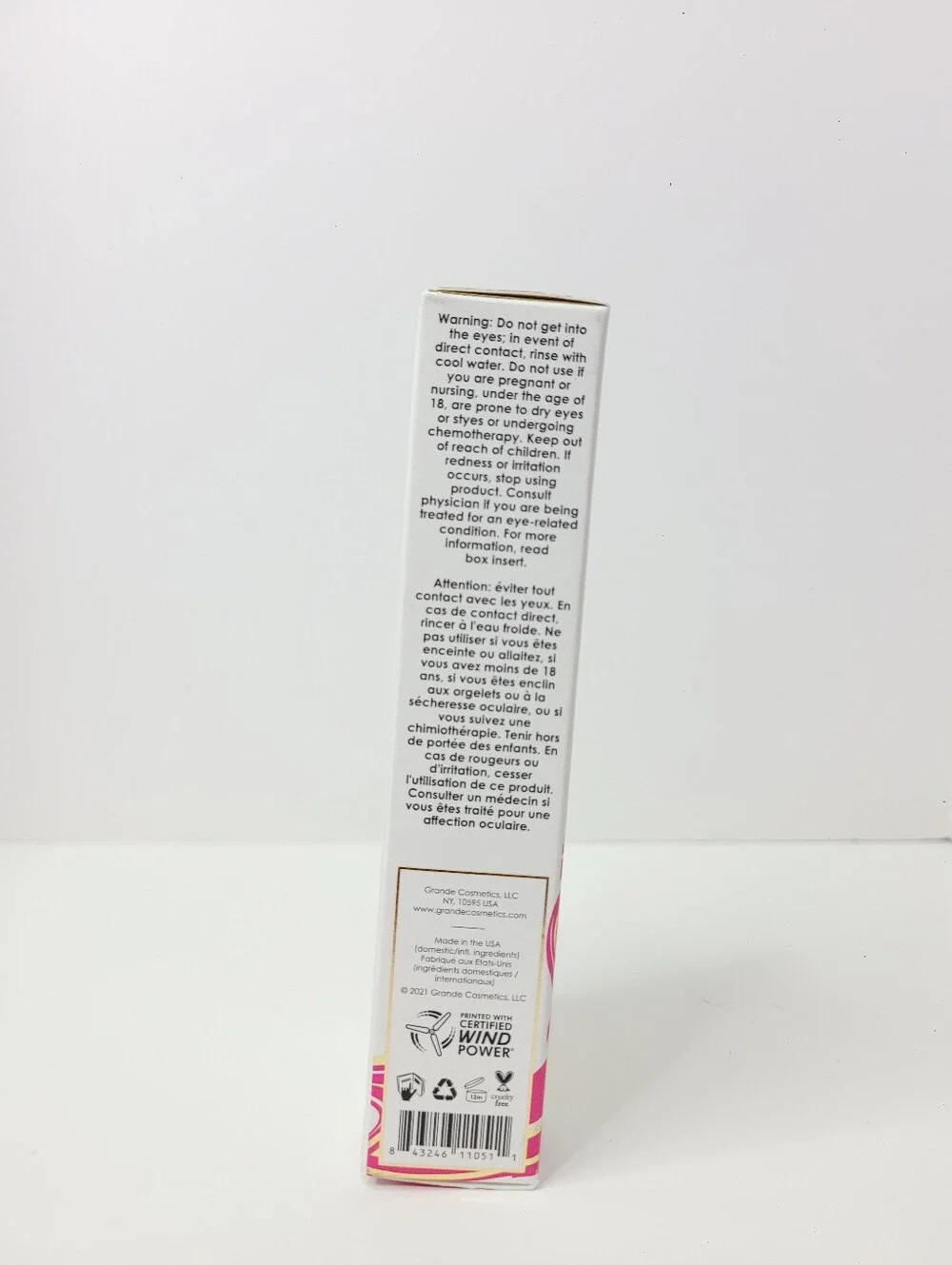 Grande Cosmetics Grande Liner 2-in-1 Liquid Liner Lash Enhancing Serum in Black